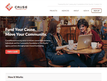 Tablet Screenshot of causemomentum.org